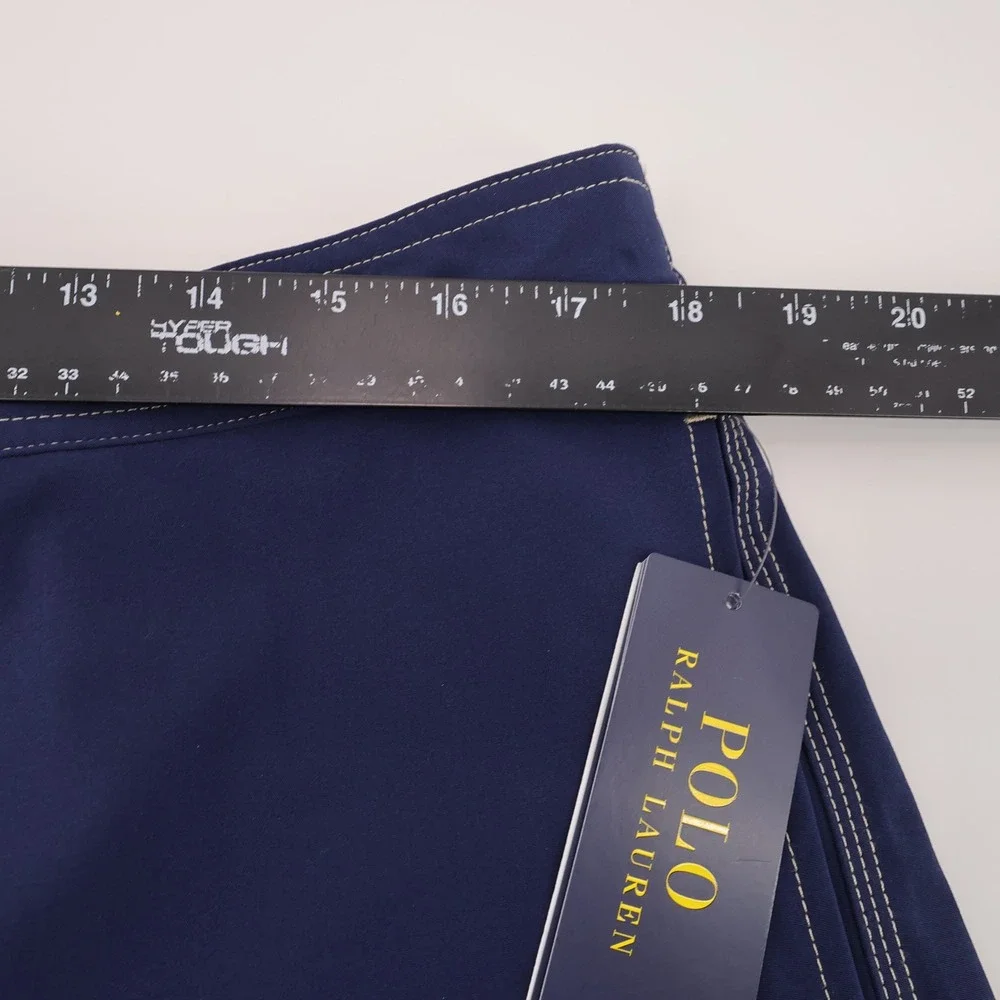 NEW Polo Ralph Lauren Core Replen Swim Trunks Mesh Liner Navy Blue Mens XXL